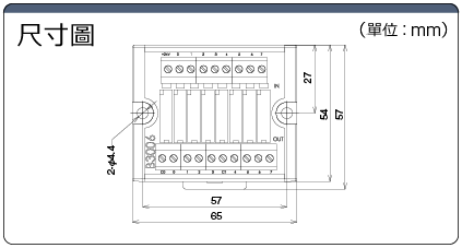RT-2 繼電器端子台1a×8（端子台連接）：相關圖像