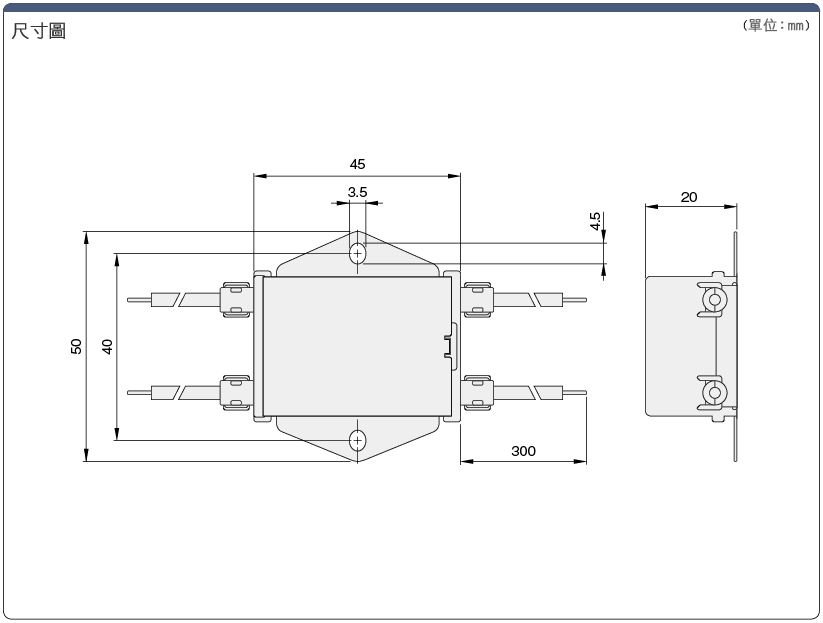 雜訊過濾器（單相、標準・電線型）：相關圖像