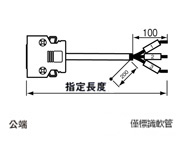 自由長 IEEE1284(MDR)連接器付ケーブル (日本・中国共通型番):関連画像