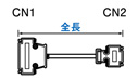 グローバル RS232Cハーネス 25芯⇔9芯 ストレート結線 (DDK製コネクタ使用):関連画像