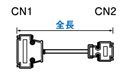 グローバル RS232Cハーネス 25芯⇔9芯 クロス結線 (DDK製コネクタ使用):関連画像