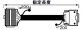コネクタ変換ケーブル 1対1接続 (富士通コンポーネント製・ミスミオリジナルコネクタ使用):関連画像