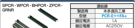 PCR連接器付ケーブル バラ線フード付タイプ:関連画像