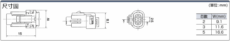 CB01防水連接器　插孔外殼:関連画像