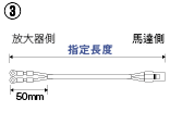 パナソニック MINAS A/S/Eシリーズ用モータハーネス:関連画像