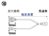 パナソニック MINAS A/S/Eシリーズ用モータハーネス:関連画像