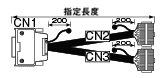 コネクタ変換分岐ケーブル 1対2接続 (富士通コンポーネント製・ミスミオリジナルコネクタ使用):関連画像