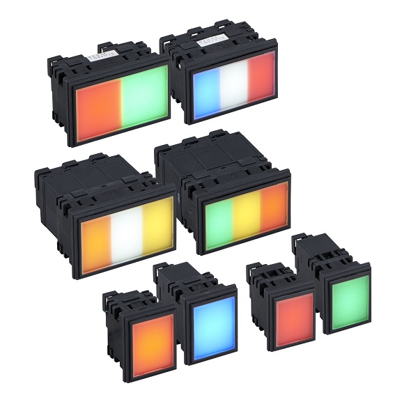 SLDN系列方型顯示燈（LED發光型） SLD48N-3TH1BGGR