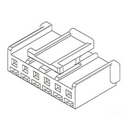 2.5mm間距 Mini-Lock<sup>TM</sup> 插座外殼（51103） 51103-1500