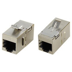 LAN電纜延長  有屏蔽  CAT6A/CAT6/CAT5e  板裝（JJ中繼轉換接頭） NW080-88S-SI-C6-SH2