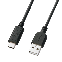 USB 2.0 Type-C - A電纜線（0.5m、黑） KU-CA05K