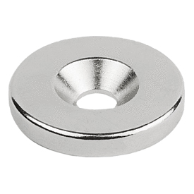 原磁鐵 A型附沉頭孔釹鐵硼碟型 樣式（K1405）
