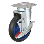 低啟動阻力腳輪 LR-WJB型 附橡膠車輪型 附剎車 附旋轉零件