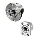 封入低發塵潤滑油軸承固定座組　圓型雙軸承型