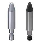 治具用定位銷　長型　前端形狀選擇　無頭緣螺帽固定型　有表面處理