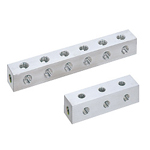 氣壓用歧管塊　－橫向貫穿孔‧T字孔型－　間距指定