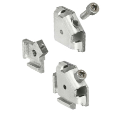 6系列（溝槽寬度8mm）　30･50･60方形鋁擠型用後裝簡單角撐架