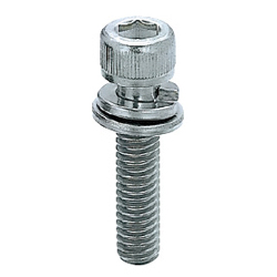 鋁擠型用附墊圈內六角螺栓　包裝販賣(500個入) HCBST6-20-SET1