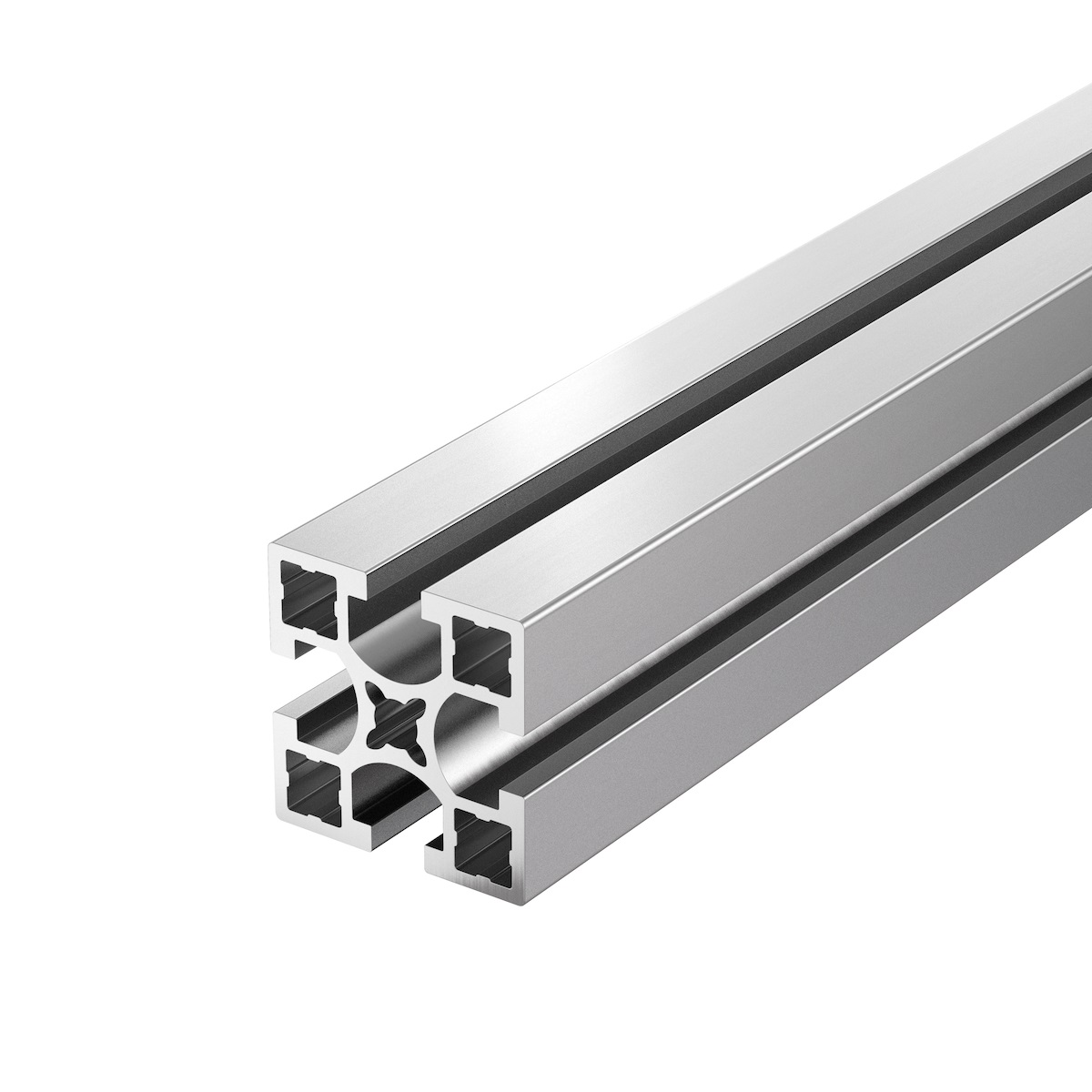 【經濟型】鋁擠型8系列 正方形 40x40mm 1列溝 4面溝