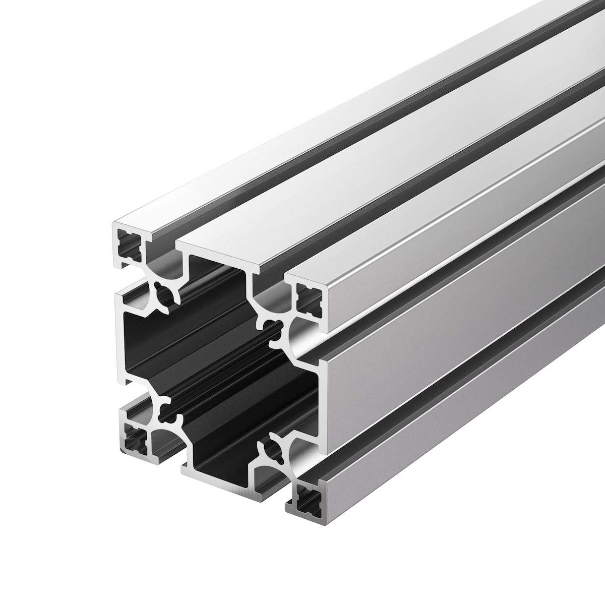 【經濟型】鋁擠型6系列 正方形 60x60mm 2列溝 4面溝
