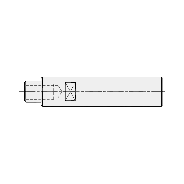 【經濟型】 線性導桿 一端軸頸內螺牙附扳手槽型