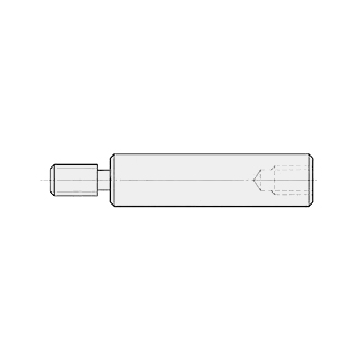 【經濟型】 線性導桿 一端外螺牙 一端內螺牙附逃溝型