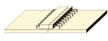 ナイロン ピンヘッダー/PSR-70 ピン(角ピン)1.27mmピッチ ライトアングル(1列/2列) 使用例02
