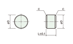 軸保護スペーサー(旧名セットピース)/SS-E 外形図1