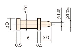チェック端子(ロジック回路用)/HT 外形図1