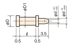 チェック端子(ロジック回路用)/HT 外形図2