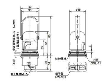 HS2P型箱面安裝安全插頭：相關圖像