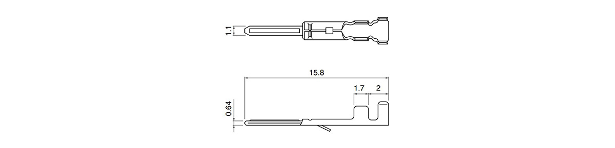 插頭連接器尺寸圖