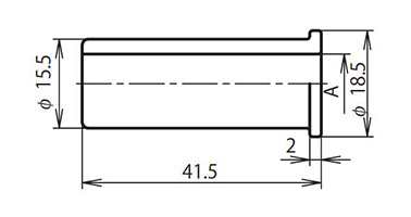 NR系列用纜線襯套的尺寸圖