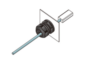 6.將鎖緊蓋擰緊並固定電線。（關於鎖緊扭力，請確認夾鉗的電線規格。）