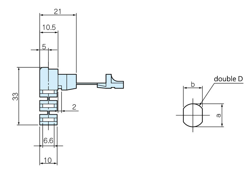 L型電線保護器的尺寸和安裝孔尺寸圖