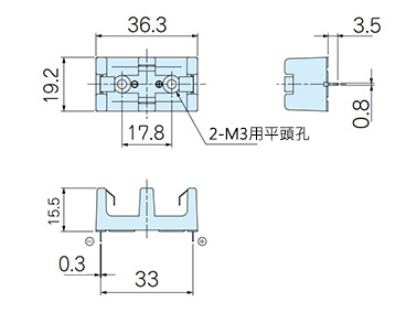 CR2-PC型的尺寸圖