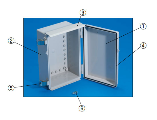 BCAR型防水防塵附頂板ABS塑膠箱的內容。