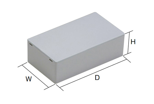 SW-N阻燃型塑膠盒尺寸圖。