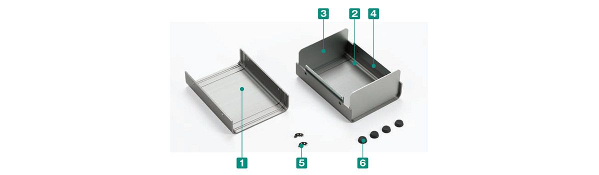 UC型多用途鋁框外盒的構成內容。