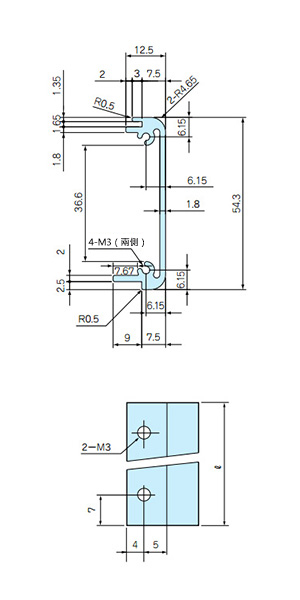 CH6-□-14盒框的構成零件圖