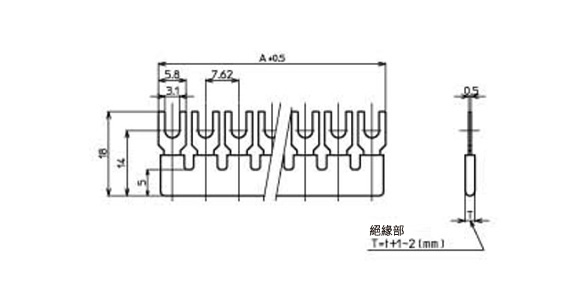 附絕緣外皮短路棒尺寸圖