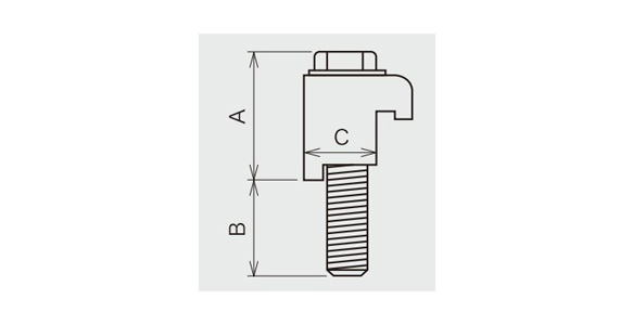 ISOクランプシリーズ シングルクロー・ダブルクロー 外形図1