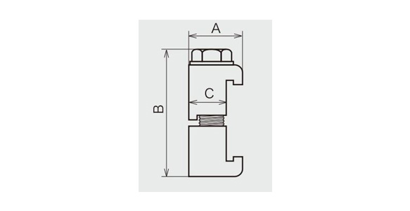 ISOクランプシリーズ シングルクロー・ダブルクロー 外形図2