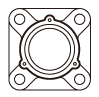 鑄鐵製方形法蘭型組件 UCF 產品規格1