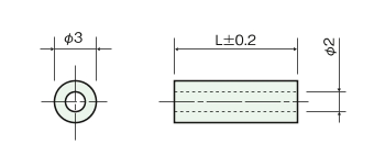 半導体取付スペーサー PT 外形図2