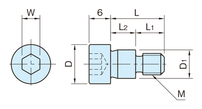 附頭緣螺栓（SW-02）尺寸圖
