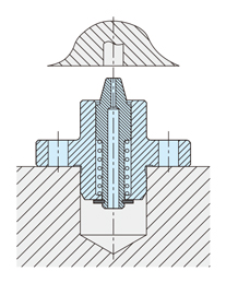 彈簧銷（高精度型）（CP710-A、CP710-B） 支撐型時