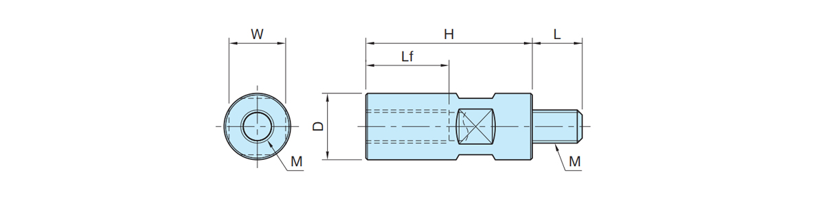 連接桿(細長型)（BJ601）尺寸圖