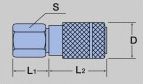 JUNRON快速聯軸器 超小型快速聯軸器 MMS型 尺寸圖2
