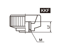 微型旋鈕 KKF尺寸圖